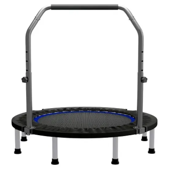 Ainfox Compact Fitness Trampoline with Adjustable Handlebar image {6}