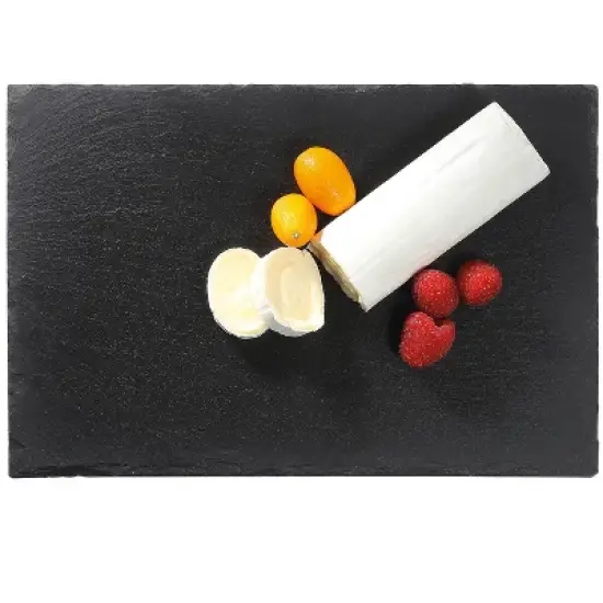 Cilio Slate Serving Board for Cheese and Appetizers, Rectangular, 11.8-Inch  x 7.9-Inch image {2}