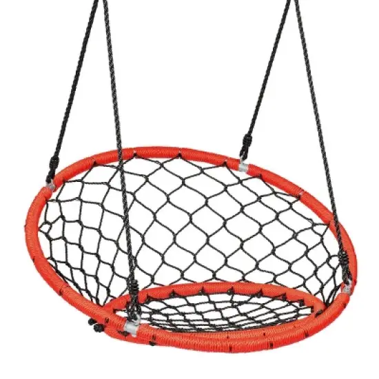 Tangkula Adjustable Hanging Ropes Spider Web Chair Swing Kids Play Equipment image {5}