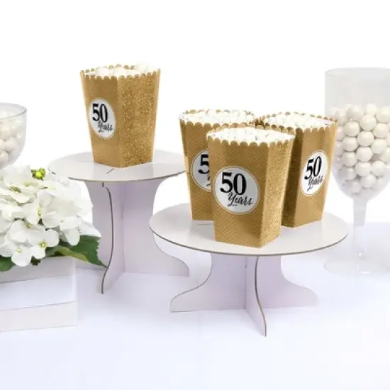 Big Dot of Happiness We Still Do - 50th Wedding Anniversary Party Favor Popcorn Treat Boxes - Set of 12 image {2}