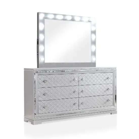 6pc Tenaya Bedroom Set Silver/Gray - HOMES: Inside + Out image {23}