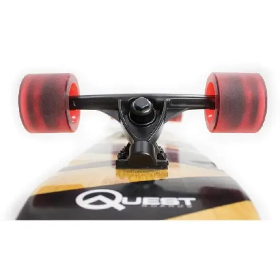 Quest Super Cruiser 44" Longboard Skateboard - Black/Wood image {3}