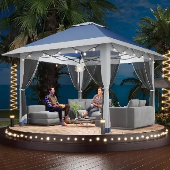 GustoWave 13x13FT Pop-Up Gazebo, Instant Canopy for Patio, Backyard image {3}