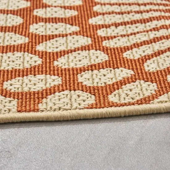 Seastar Medallion Outdoor Rug Ivory - Christopher Knight Home image {4}