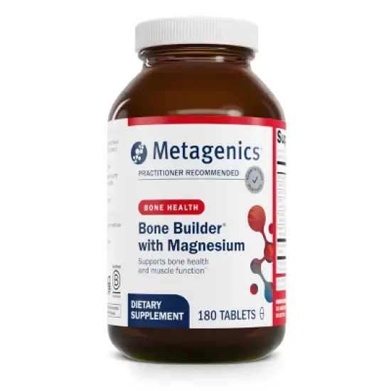 Metagenics Bone Builder with Magnesium: Bone support with calcium, vitamin D & magnesium. Non-GMO, gluten-free. 180 tablets. image {7}