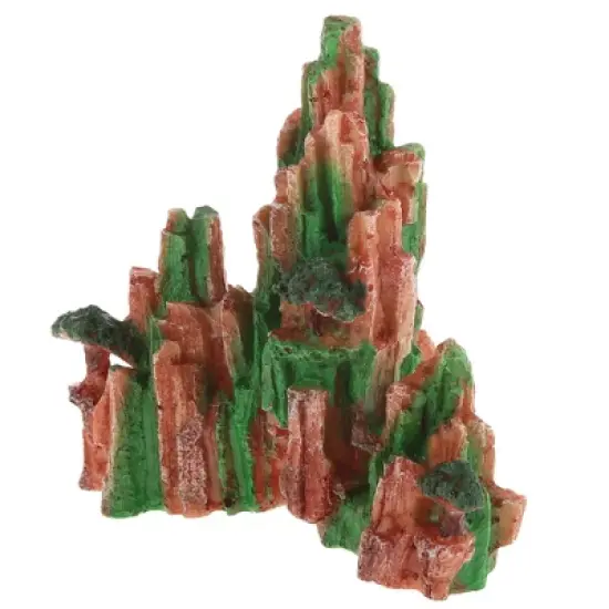 Unique Bargains 1pcs Aquarium Landscape Mountain, Artificial Aquatic Rock Stone for Fish Tank Terrarium Decoration, 6.02" image {6}