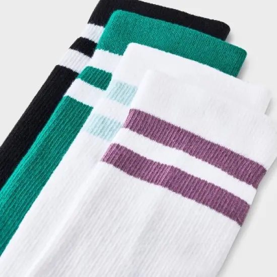 Men's Striped Varsity Crew Socks 4pk - Original Use&trade; 6-12 image {2}