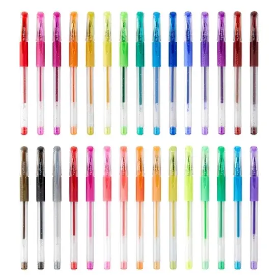 KINGART Gel Pens, Soft Grip, 30 Glitter Colors image {5}