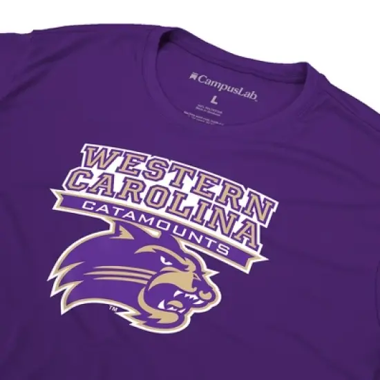 Men's Campus Lab Western Carolina University Men's Sport Active T-Shirt Primary Logo image {4}