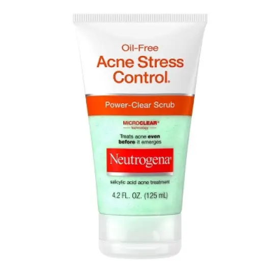 Neutrogena Oil-Free Acne Stress Control Power-Clear Facial Scrub for Acne-Prone Skin Care - 4.2 fl oz image {6}