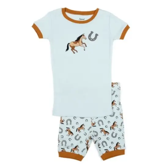Leveret Short Sleeve Animals Cotton Pajamas   image {3}