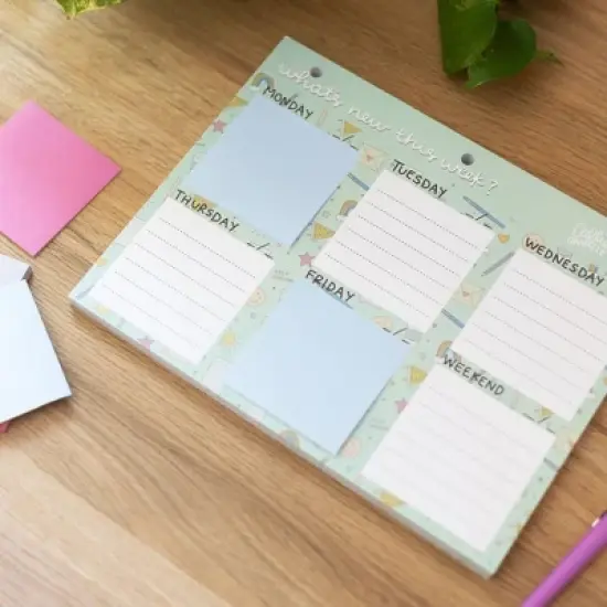 Undated School Doodle Weekly Deskpad - Callie Danielle image {4}