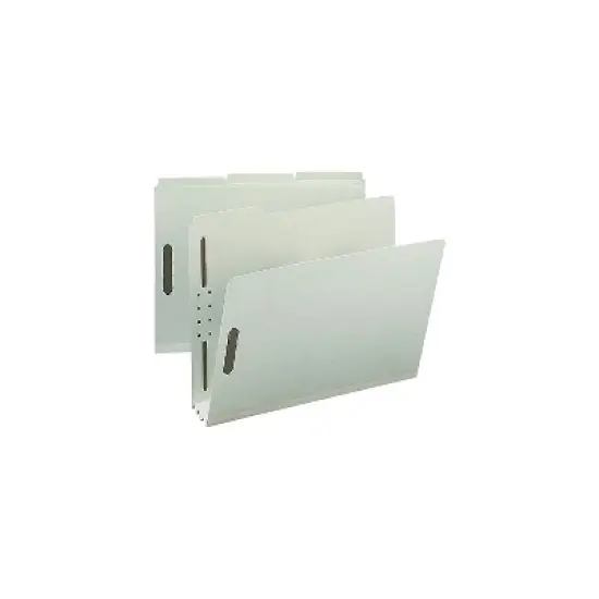 Nature Saver Pressboard Fastener Folder 3 Exp 1/3 Tab Letter 25/BX GYGN SP17218 image {2}