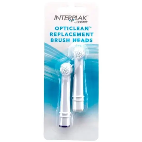 Interplak by Conair OptiClean Replacement Brush Heads, 2 Count
Interplak by Conair OptiClean Replacement Brush Heads, 2 Count image {4}