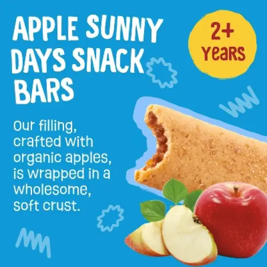 Earth's Best Organic Apple Toddler Snack Bars Sesame Street Sunny Days - 7ct image {1}