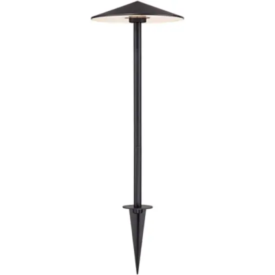 John Timberland Chesapeake 21 1/2"H Black LED Landscape Path Lights Set of 2 image {1}