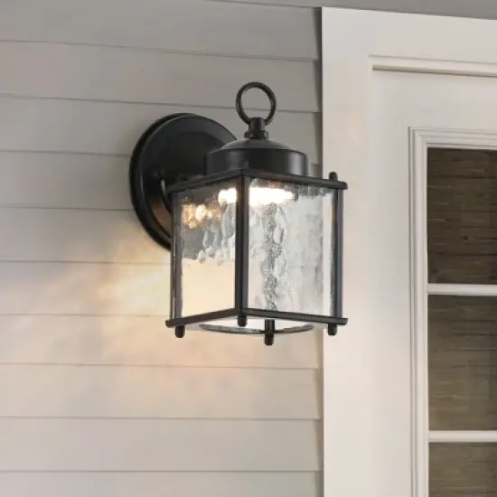 DOMETOUR Outdoor Wall Sconce Lights with Clear Glass, Outside Garage Sconce Lighting Waterproof Farmhouse Wall Lantern Lamp for House Patio Doorway image {6}