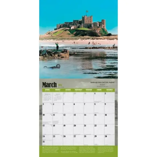 Browntrout 2024 Wall Calendar 12"x12" World's Toughest Golf Holes image {2}