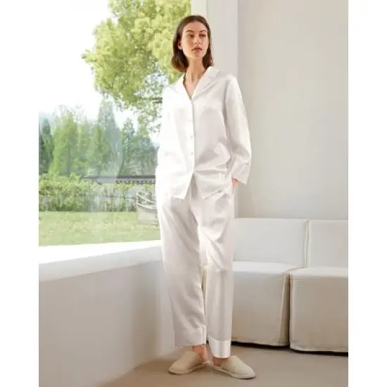 Mommesilk Classic Silk Pajamas Set for Women image {9}