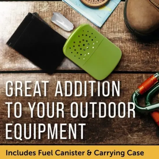 Maplefield Reusable Hand Warmers with 12 Hours of Lasting Heat - Reusable Heater & Fabric Pouch - Matte Finish (Matte Green) image {4}