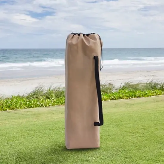 BrylaneHome Twin Folding Picnic Chairs With Umbrella & Cooler image {1}