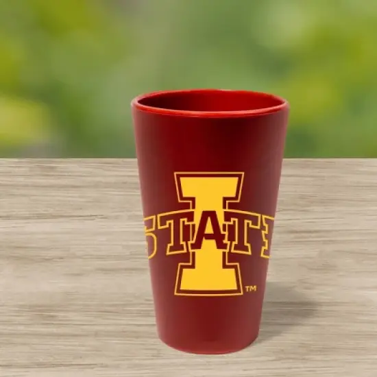 NCAA Iowa State Cyclones Silicone Pint Glass - 16oz: Multicolor Drinkware, 1 Piece image {2}