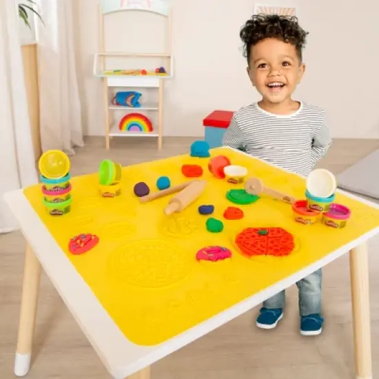 Play-Doh Creative Seating Set: Table, Chair, 6 Colors, 3D Mat, Tools, Kids 3+ image {4}