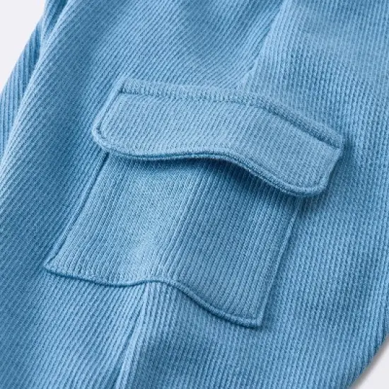 Baby Boys' 2pc Cozy Quarter Zip Top & Bottom Set - Cloud Island&trade; Blue image {3}