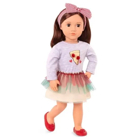 Our Generation Posable 18" Pizza Chef Doll with Storybook - Francesca image {1}