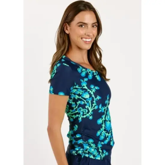 Calypsa Womens V-Neck Adele Swim Top image {1}