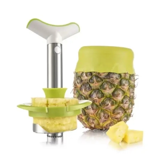Vacu Vin Pineapple Slicer Deluxe Set, Stainless Steel image {3}