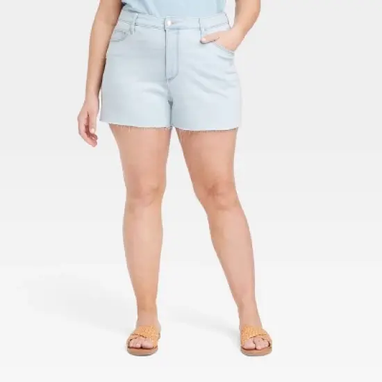 Women's High-Rise Midi Jean Shorts - Universal Thread&trade; image {4}