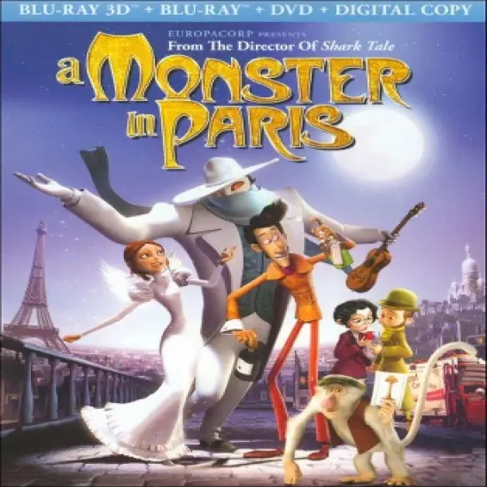 A Monster in Paris (2D + 3D) (Blu-ray + DVD + Digital) image {1}