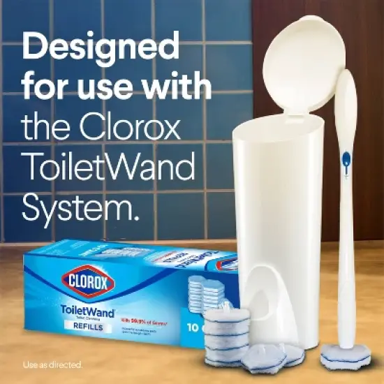 Clorox ToiletWand Disinfecting Refills Disposable Wand Heads - Original Scent - 10ct image {3}