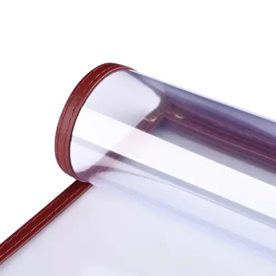 WeChef 30 Packs Restaurant Menu Covers 8.5 x 14" Double Fold 2 Pages 4 Views Burgundy Red image {2}