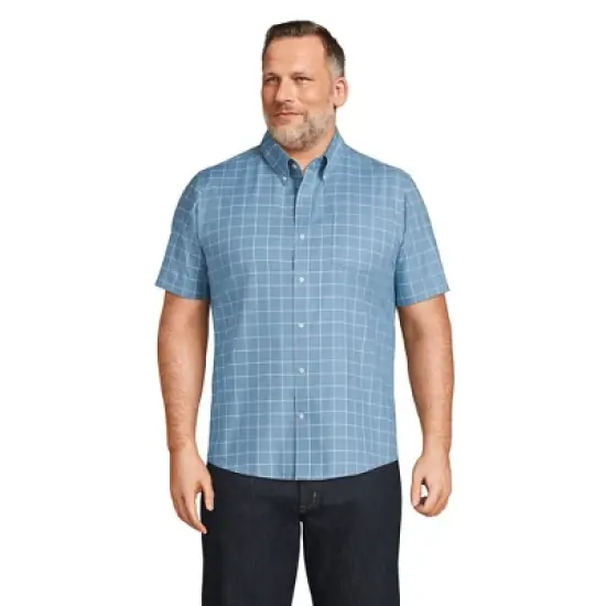 Lands' End Men's Short Sleeve Traditional Fit No Iron Sportshirt image {3}