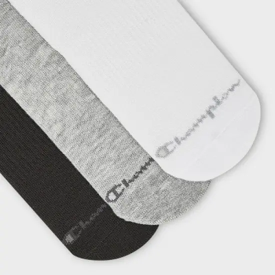 Champion Women's 10pk Crew Socks - White/Black/Grey image {3}