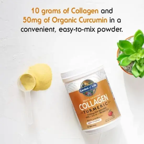 Garden of Life Grass Fed Beauty Collagen Powder - Turmeric Apple Cinnamon - 7.76oz image {2}