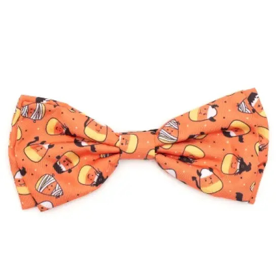 The Worthy Dog Candy Corn Ghouls Bow Tie - Adjustable Pet Collar Accessory image {3}