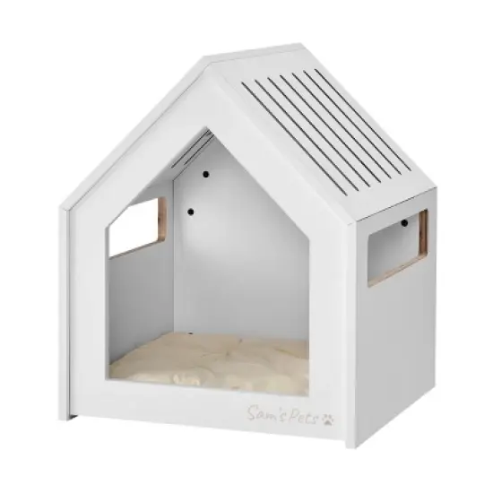 Sam's Pets Forest 23'' Dog House In White Oak image {1}