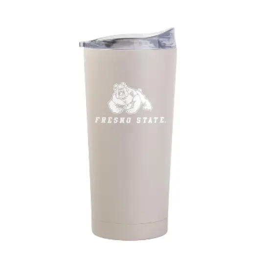 NCAA Fresno State Bulldogs Sand Powder Coat Tumbler - 20oz: Insulated Stainless Steel Drinkware image {1}