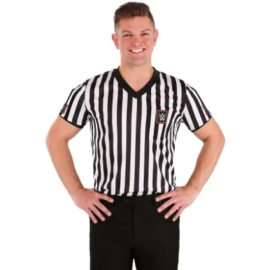 HalloweenCostumes.com WWE Men's Referee Shirt Costume. image {3}