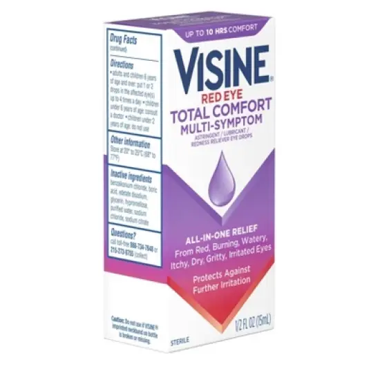 Visine Totality Multi-Symptom Relief Red Eye Drops - 0.5 fl oz image {2}