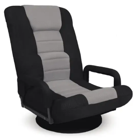 Best Choice Products 360-Degree Swivel Gaming Floor Chair w/ Armrest Handles, Foldable Adjustable Back image {8}