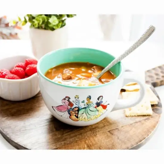 Silver Buffalo Disney Princess 24oz Ceramic Soup Mug image {6}