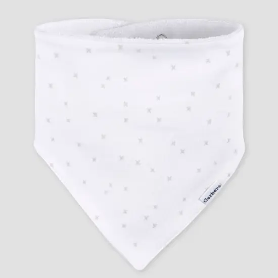 Gerber Baby 5pk Bandana Bib - White image {5}