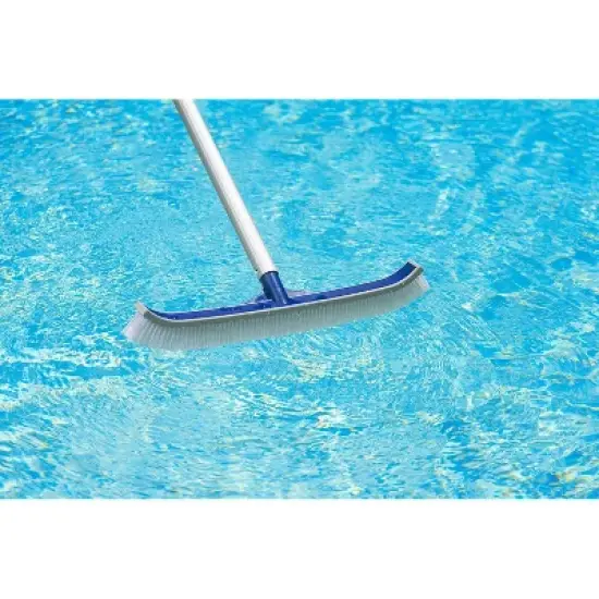 Poolmaster Classic 18'' Vinyl Liner Swimming Pool Brush with Bumper image {1}