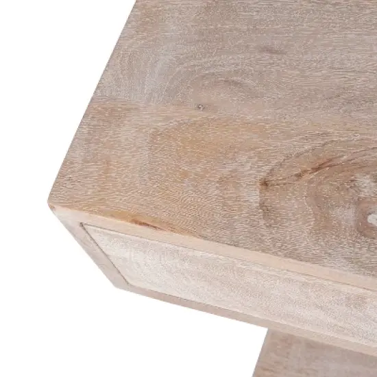 Baker Side Table White/Sand - East at Main image {6}