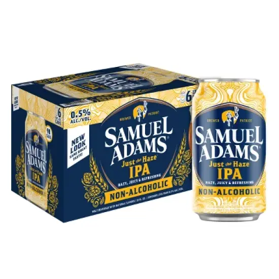 Sam Adams Just the Haze Non-Alcoholic IPA Beer - 6pk/12 fl oz Cans image {11}