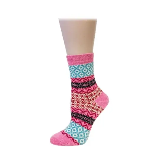 Wrapables Women's Thick Winter Warm Wool Socks (Set of 5), Boho image {5}